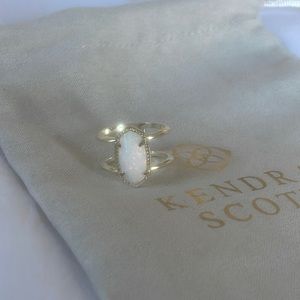 NEVER WORN Kendra Scott Opal & Gold Ring- size 6